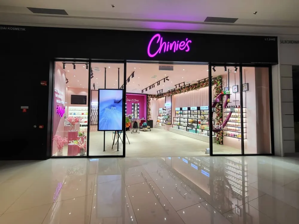Completed Chinie's retail fit-out at IOI City Mall.